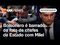 Bolsonaro é barrado ao tentar aparecer em foto de chefes de Estado com Milei image