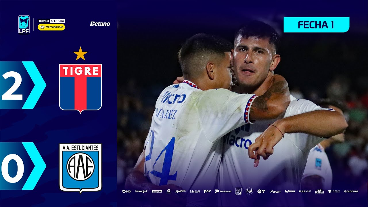 TIGRE 2 - 0 ESTUDIANTES DE RÍO CUARTO | Resumen del partido | #TorneoMercadoLibre 2026 🏆