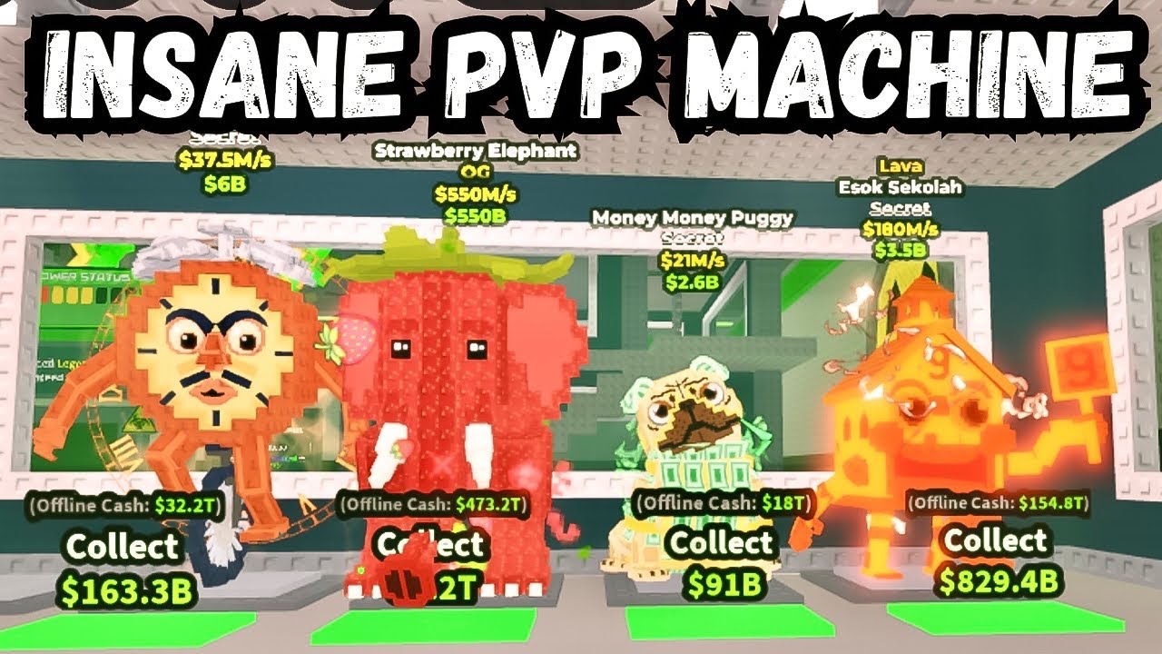 STEALING DURING ADMIN ABUSE AND TRYING NEW PVP MACHINE | Steal a Brainrot 