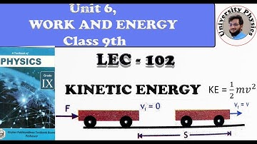 Kinetic Energy | Mathematical proof of kinetic energy |unit 6 | work and energy