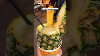 RM18 Fresh Ice Blended Pineapple Juice 🍍 ✨ 📍Jalan Alor Food Street