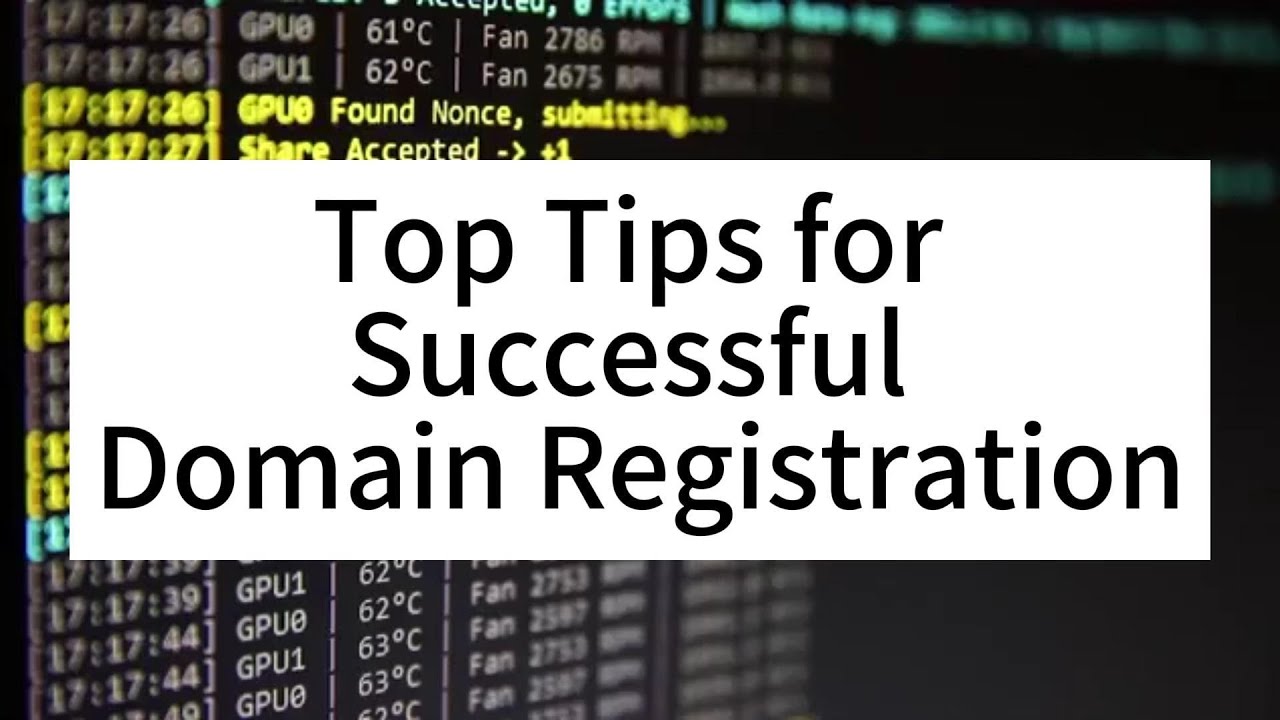 Choosing the Perfect Domain: Top Tips for Successful Domain Registration - Raksmart