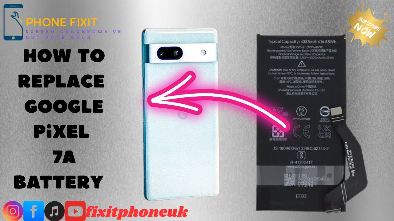 How To Replace Google Pixel 7a Battery - YouTube