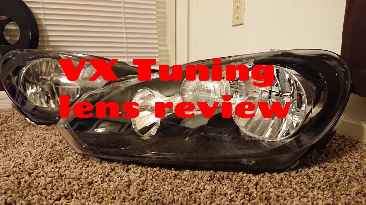 VX Tuning replacement headlight lens review VW MK6 Golf, Spotwagen