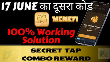 🔥Memefi Secret Reward Combo | 17 June memefi Secret tap combo reward | #newmemeficombotoday #newcode