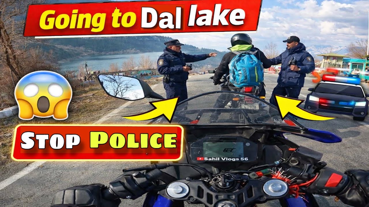 Going to dal lake 🛣️ || police ￼￼na pakad liya 😰 || Dal Lake 😍 