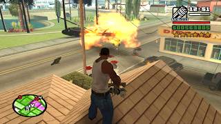 ⭐⭐⭐⭐⭐⭐SIX STARS WANTED LEVEL RAMPAGE WITH TANK | 6 STAR WANTED LEVEL ESCAPE IN GTA SAN ANDREAS