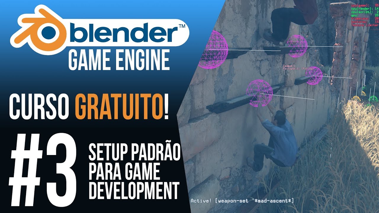 Setup padrão para games - Curso Blender Game Engine [M1EP2] - YouTube