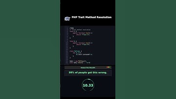 PHP Trait Method Resolution #php54