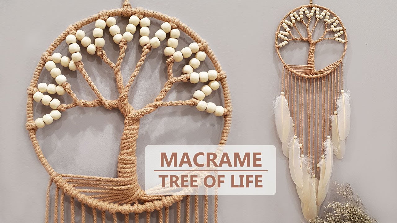 Macrame Kit Beaded Tree of Life 