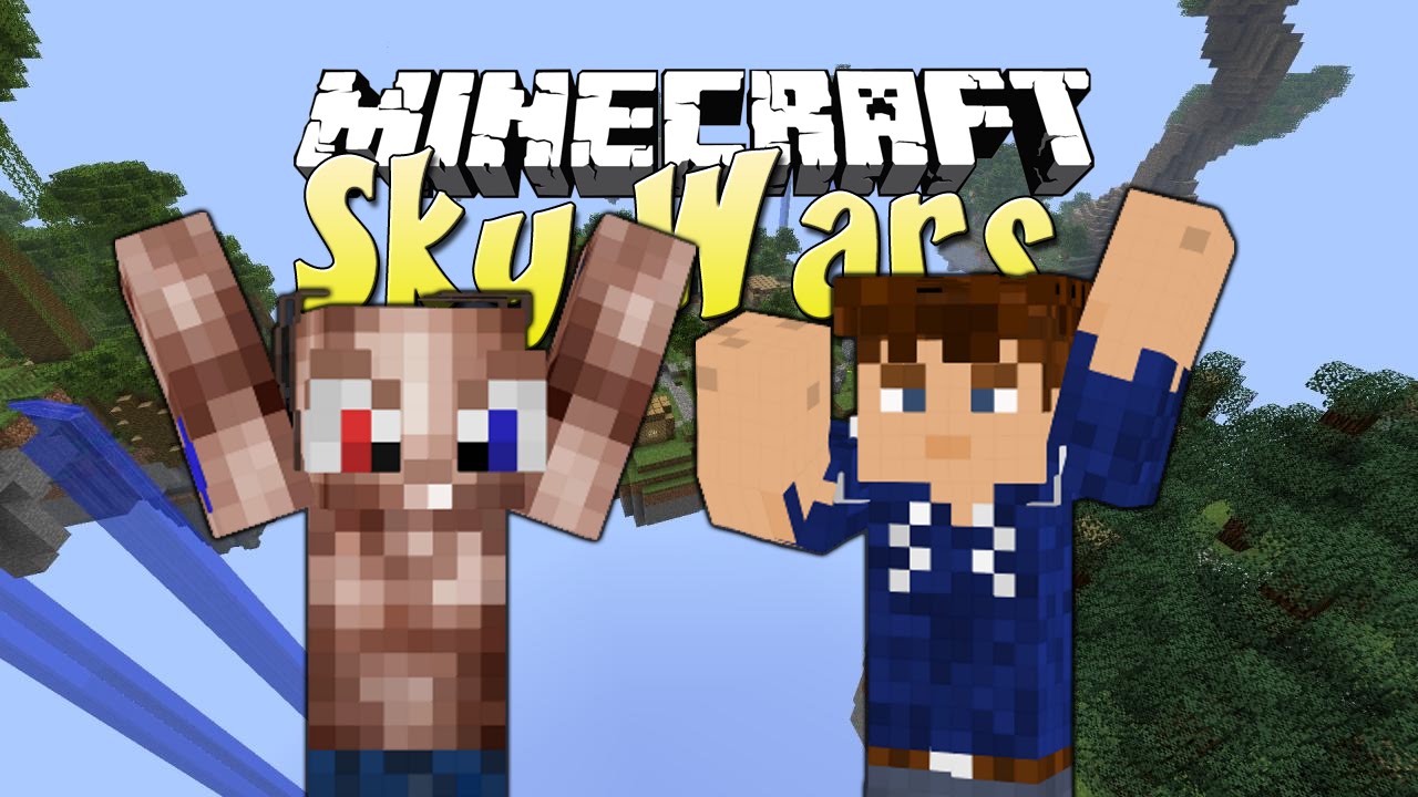 MET LEVENS SPELEN! - Minecraft Skywars