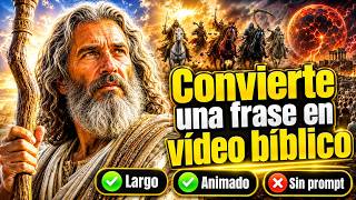 Como Crear VIDEO LARGO ANIMADO BÍBLICO con IA (UNA FRASE) en Flova AI