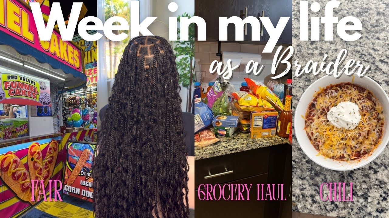 VLOG | Неделя из моей жизни косички 💇🏽‍♀️🎀 | Ярмарка, Клиенты, Неспешное утро, Поход за продуктам...