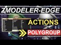 ZBrush - ZModeler Edge(Actions) - "PolyGroup"
