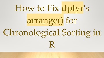 How to Fix dplyr