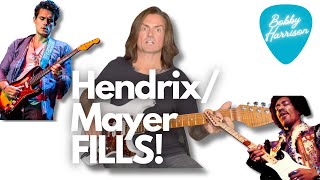 JIMI HENDRIX/JOHN MAYER-Style Double Stops & Fills with TAB!