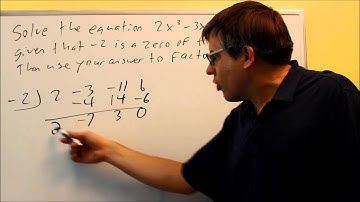 Find Zeros of a Polynomial With a Given Zero: Ex 3