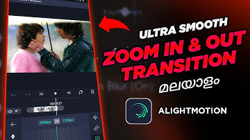 Ultra smooth Zoom in & out Transition like aftereffects😍 Tutorial🔥Alightmotion | malayalam