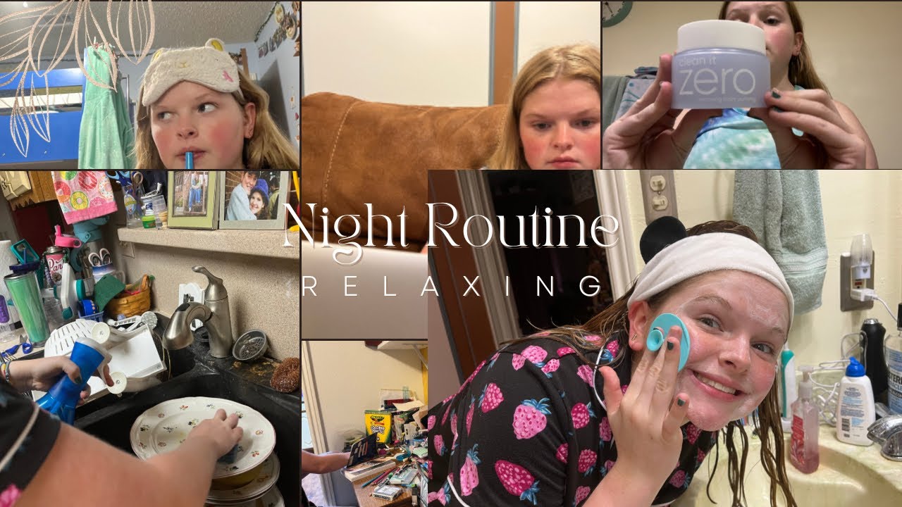 My relaxing night routine! - YouTube