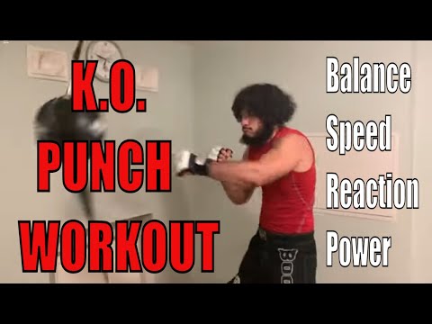 ვარჯიშები ბალანსი, სისწრაფის, რეაქციისა და დარტყმის სიძლიერის გასაუმჯობესებლად