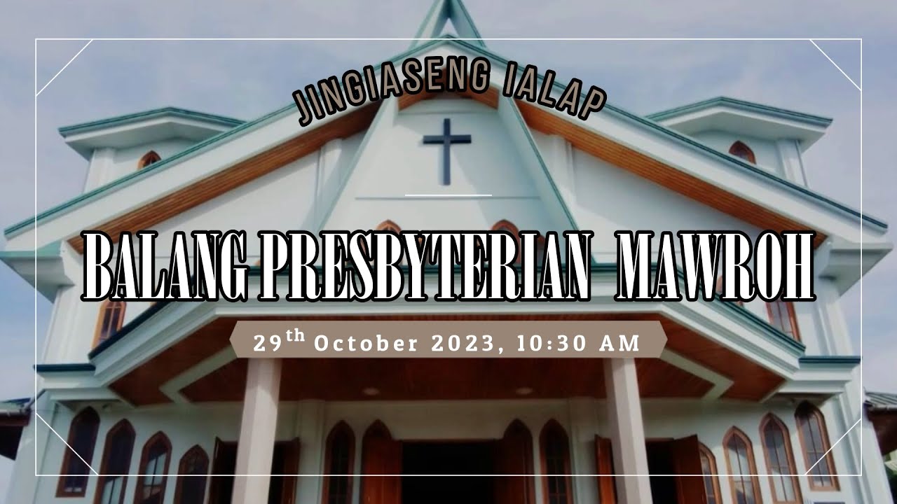 | 1 Korinth 6:11 | T. Bn. Dr. D.G. Marbaniang | 29 October 2023, 10.30 AM | Jingiaseng Ialap |