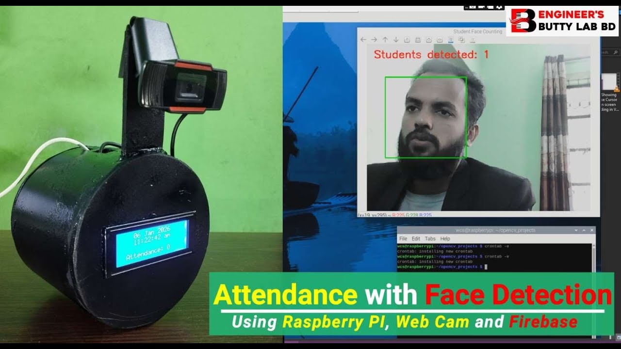 Smart Attendance System Using Face Recognition | Raspberry Pi Zero 2 W + Firebase