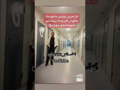 نوێترین دەرکەوتنی شێرەکەی زیندان ماکوان کەریم لە زیندان ھەربزانە بەربوو ئەفسانە Afsana
