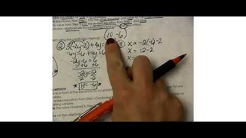 3 2 Solve Linear Systems Algebraically Video Lesson Mrs  Oliver