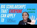 Scholarships that EVERYONE to apply to! | Get CASH | For international students, all ages, no essay