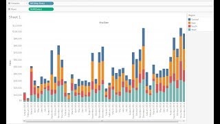 How to Change the position of the Chart Top to Bottom and Left to Right in Tableau Desktop