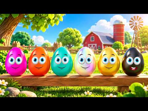 🐣 Colorful Eggs Adventure | Learn Colors & Numbers | Kids Nursery Rhymes | English Rhymes