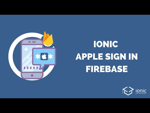 How to use Sign In with Apple inside Ionic for Firebase Authentication