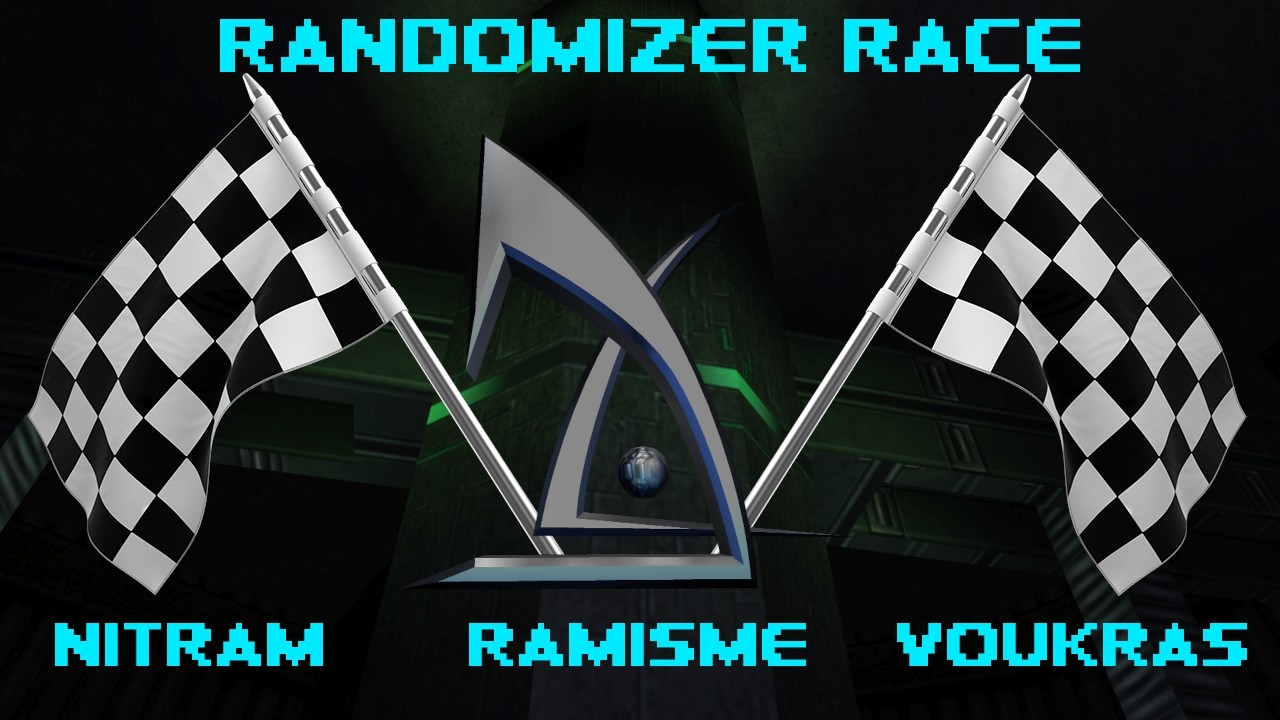 Deus Ex Randomizer race: Nitram vs Ramisme vs Voukras (2024-06-29)