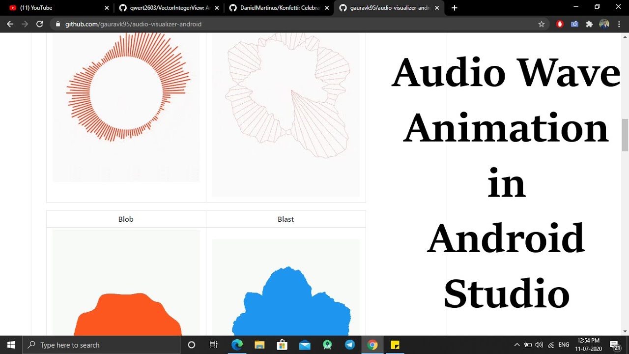 Audio Wave Animation in Android Studio - YouTube