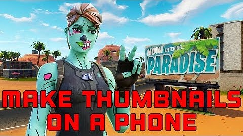 How to Make 3D Fortnite Thumbnails | iPhone & Android (In Depth) Tutorial/Speed Art