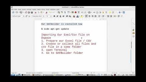 Batch Importing in Dspace 6 ( Bulk Importing )