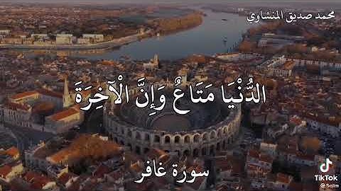 محمد صديق المنشاوي حالة واتس اب سورة غافر
