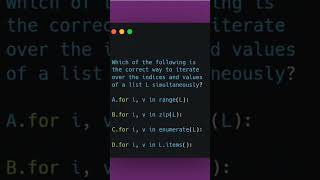 python mcqs #coding #programmingchallenges #python