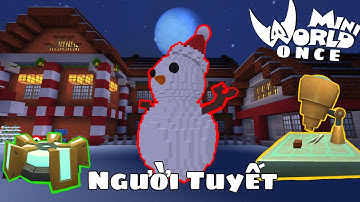 Mini World | Cách Làm - Mô Hình Người Tuyết Trang Trí Map Giáng Sinh