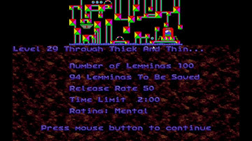 Lemmings Plus Omega - Part 31 - Mental Level 29 Only