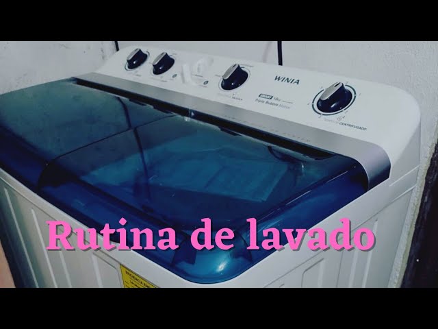 Mi Rutina de Lavado. usando lavadora semiautomatica winia. #rutinadelavado  #laundryroutine 