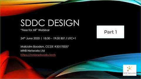 Cisco ACI Software Defined DC Design Live Webinar - Part 1 (24th June 2020)