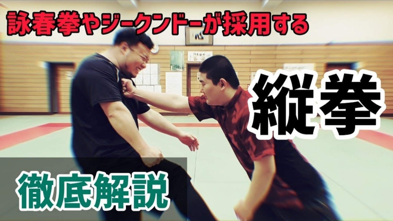 詠春拳やジークンドーが採用する【縦拳】を徹底解説！