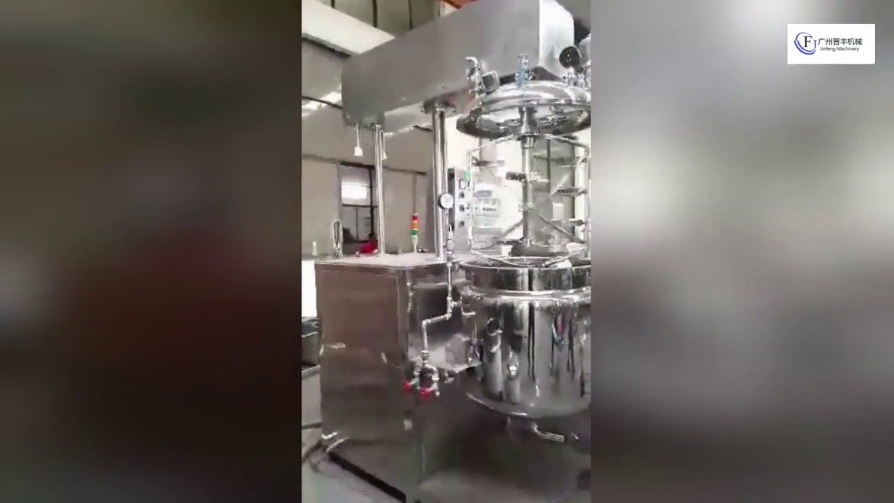 cream honey mayonnaise vacuum mixing machine emulsifier mix tank