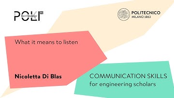 What it means to listen (Nicoletta Di Blas)