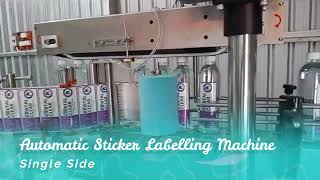 Single Side Semi Automatic Sticker Labelling Machine