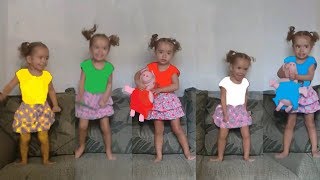 Fui Clonada- Five Little Babies Jumping On The Bed Song, Nursery Rhyme For Children, Baby Songs