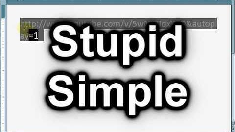 Embed YouTube Into PowerPoint 2007 (Stupid Simple)