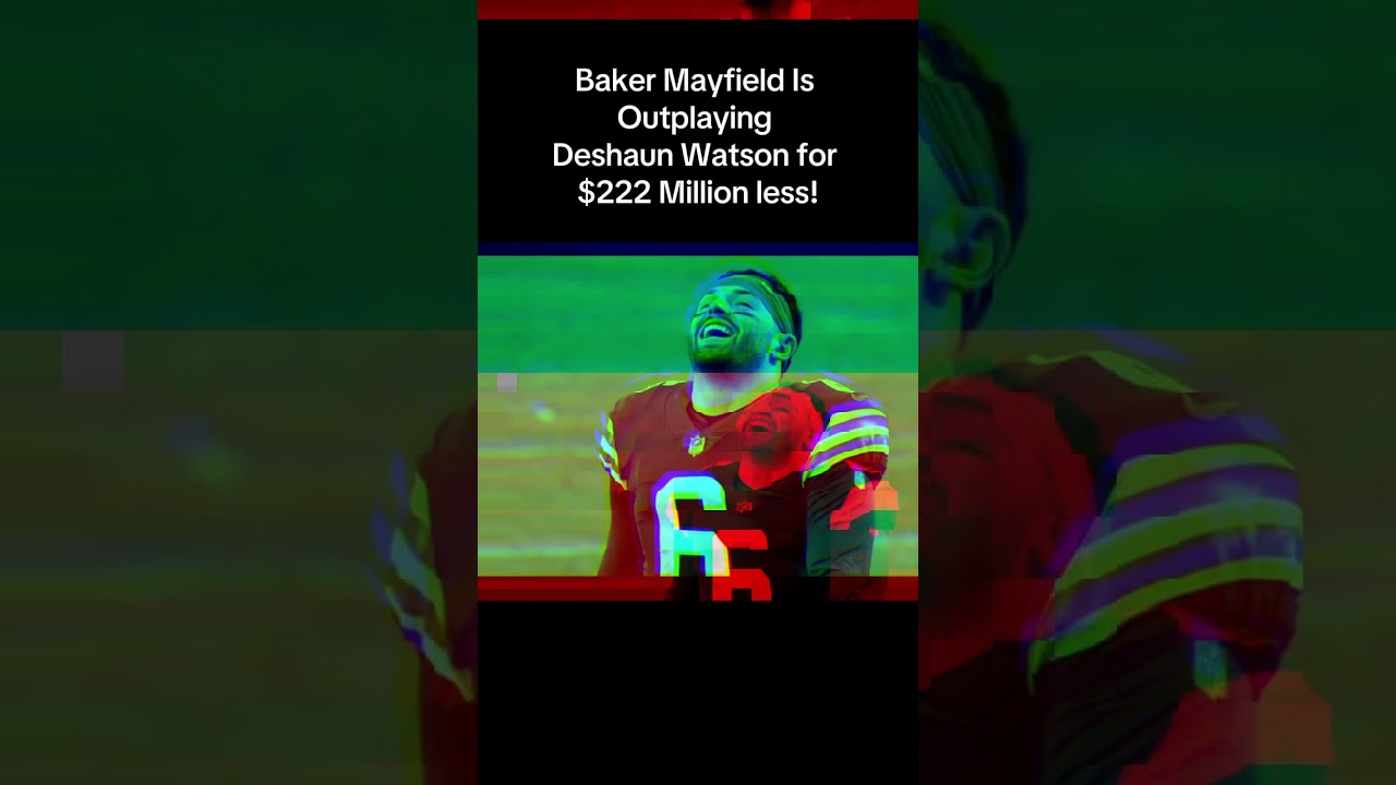 🏈 Tampa Bay Buccaneers QB Baler Mayfield is outplaying Cleveland Browns QB Deshaun Watson! 
