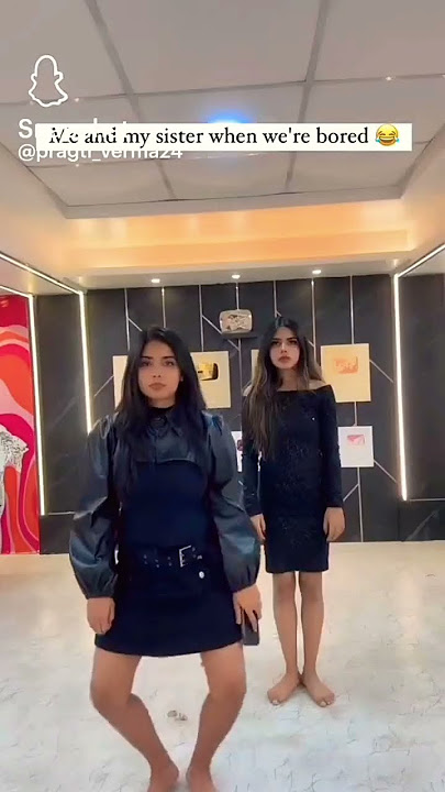 me and my sister when we're bored 😂(Pragati Verma and Tripti Verma)#youtube shorts